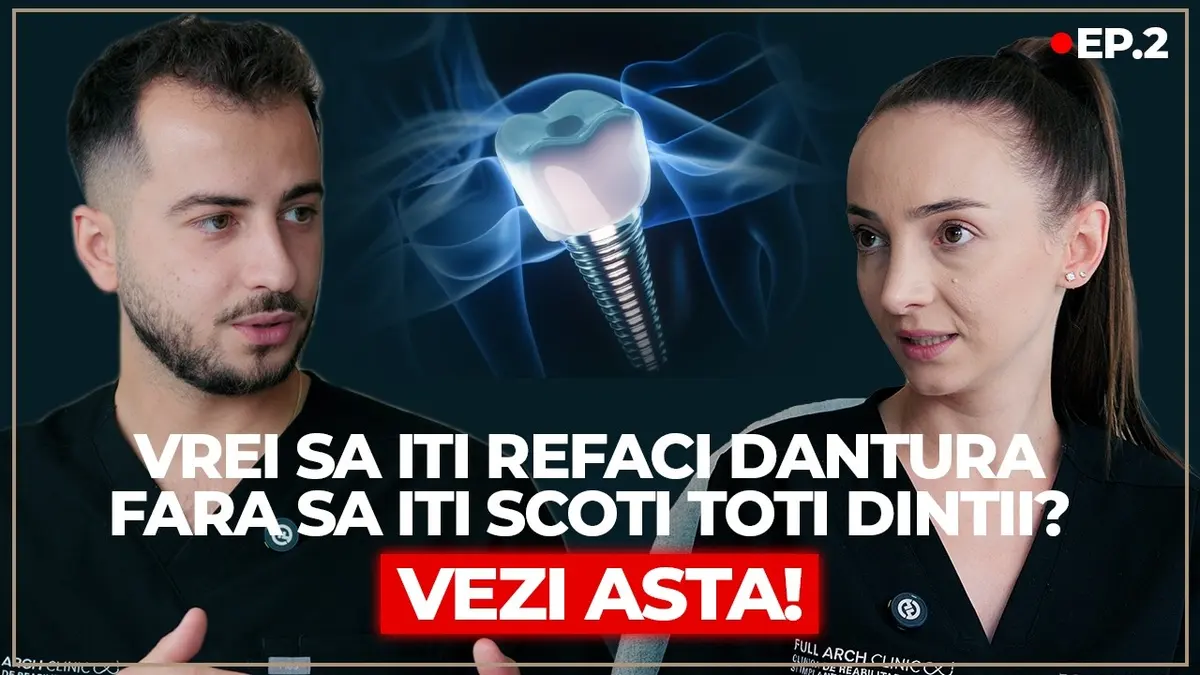 De ce nu i-am scos toți dinții: cazul domnului Dumitru, reabilitare mixtă pe dinți și implanturi